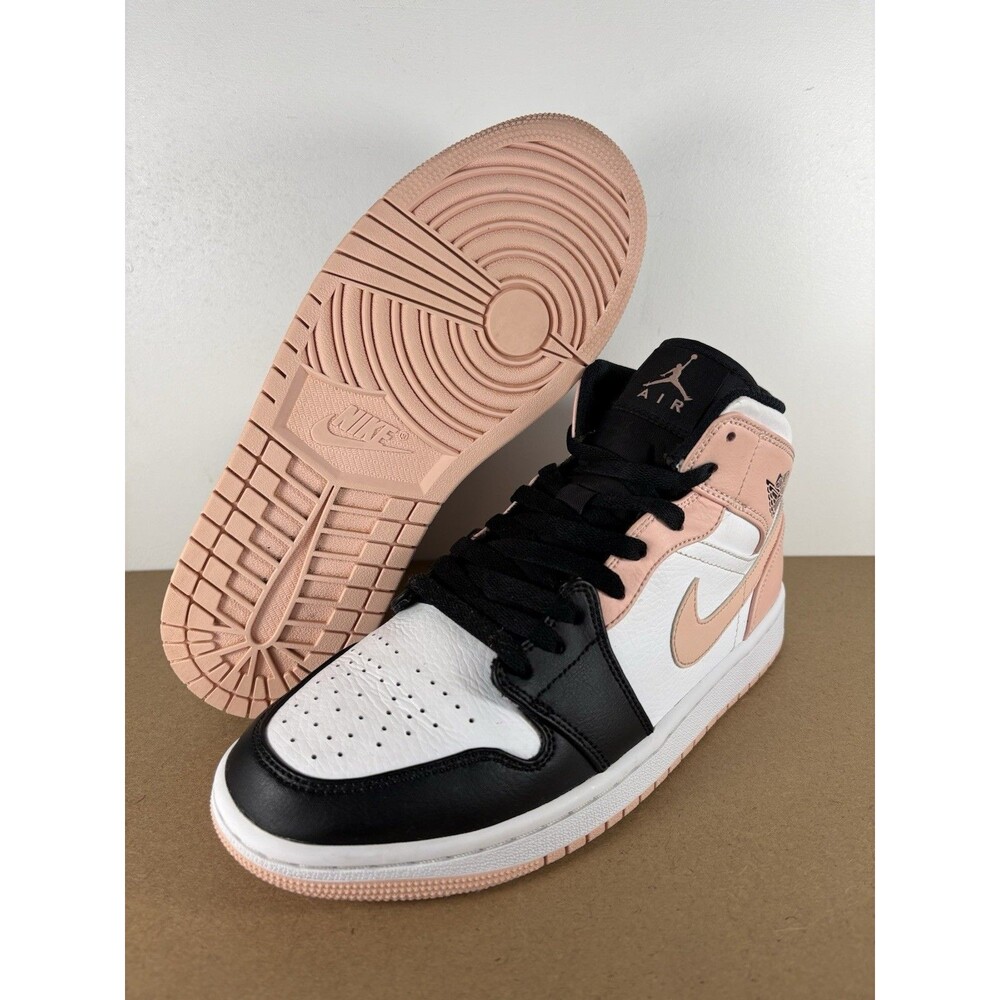 Nike Air Jordan 1 Mid Crimson Tint 554724-133 Mens Size 8/Women's 9.5